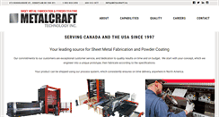 Desktop Screenshot of metalcraft.ca