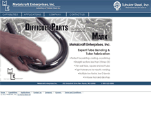 Tablet Screenshot of metalcraft.com